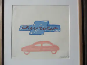 Klaas Gubbels - litho op handgeschept papier 'Chevrolet' kopen? Bied vanaf 175!