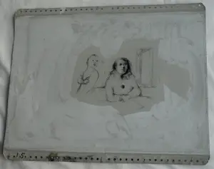 Metten Koornstra - Originele drukplaat , “Clown en vrouw” – ca 1965 kopen? Bied vanaf 20!