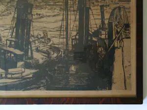 Marius Richters - Havengezicht op Rotterdam. kopen? Bied vanaf 59!