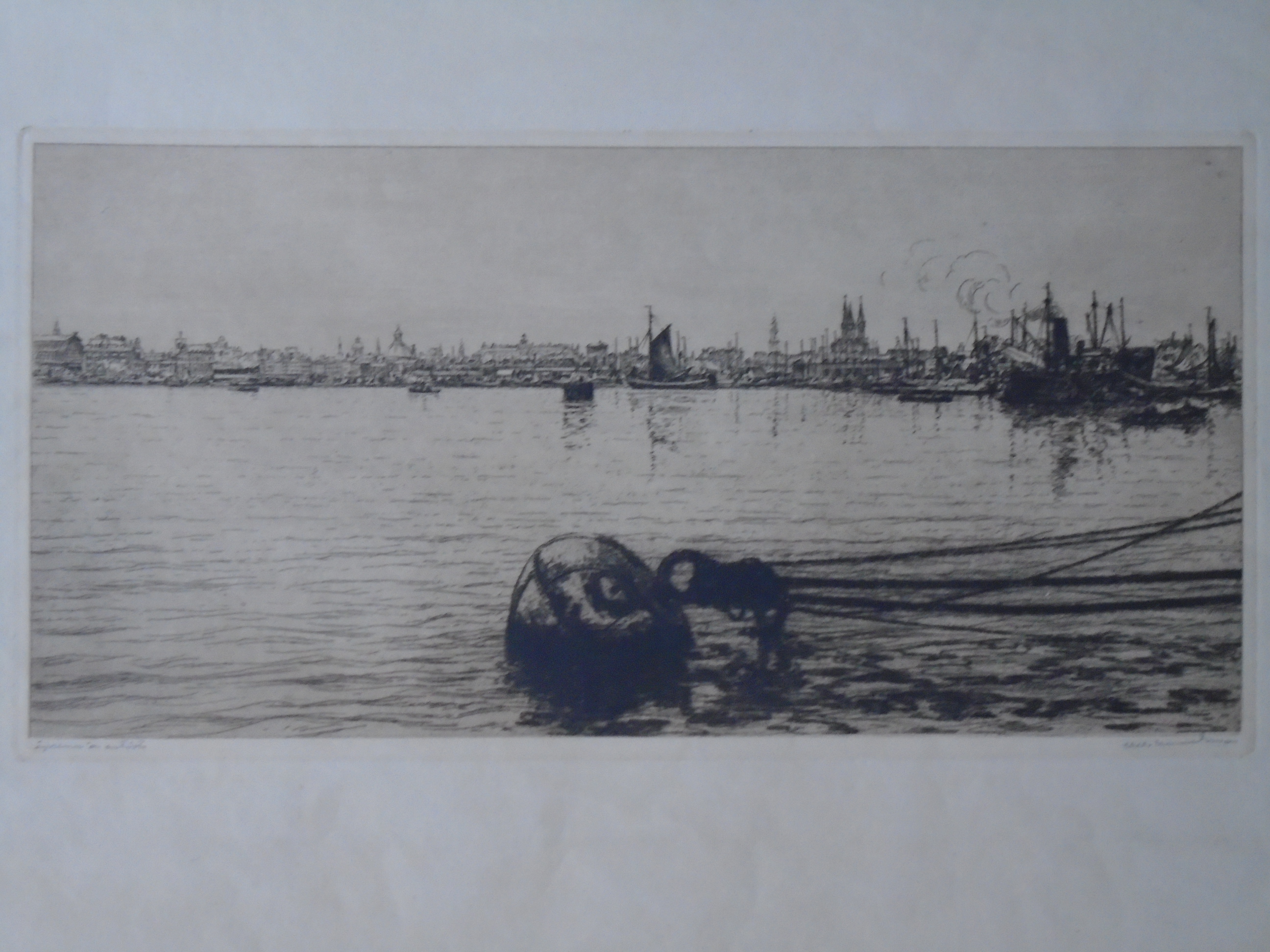 Albert Hemelman - Gezicht op Amsterdam vanaf het IJ kopen? Bied vanaf 55!