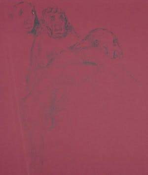 Melle Oldeboerrigter - Inkttekening op papier, z.t. Drie figuren kopen? Bied vanaf 100!