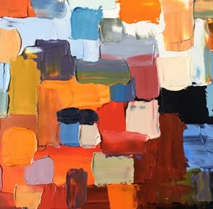 Dam Domido - Abstract, oil on canvas kopen? Bied vanaf 375!