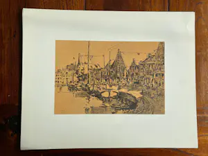 Dick Ket - Acht tekeningen van Dick Ket kopen? Bied vanaf 75!