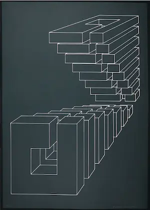 Harry Karssen - Lot van twee zeefdrukken, Z.T. Abstractie kopen? Bied vanaf 1!