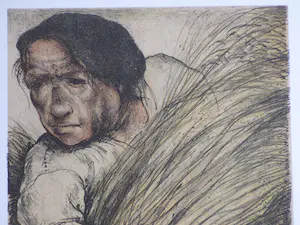 Nikolaas Eekman - De Maaier - Kleurlitho kopen? Bied vanaf 1!