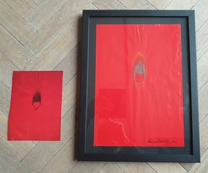 Bernard Aubertin - "Semena"- Verbrand papier (Pyrografie) - 2010 - Certificaat kopen? Bied vanaf 125!