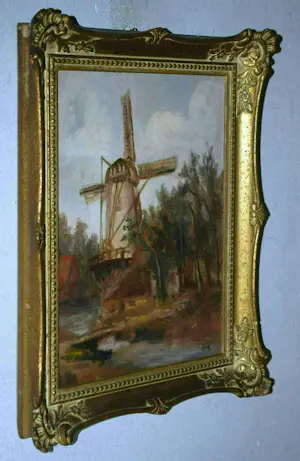 Romain Malfliet - Monumentale monografie & toegeschreven olieverfschilderij Oude Molen Delft kopen? Bied vanaf 85!