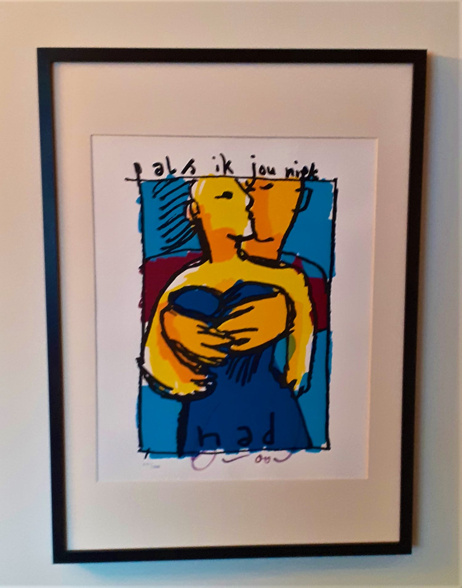 Herman Brood - 'Als ik jou niet had...' (mooi gelijst) kopen? Bied vanaf 355!