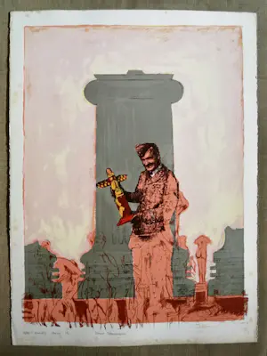 Harald Vlugt - Zeefdruk Totum Thunderbird kopen? Bied vanaf 10!