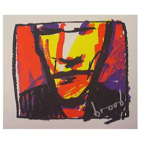 Herman Brood - Woedend licht, incl zeefdruk - 2000 kopen? Bied vanaf 125!