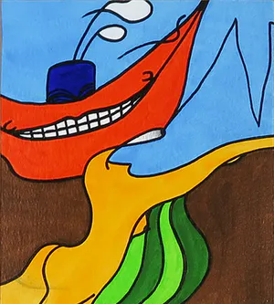 Jules Bekker - Acryl op papier, Next one kopen? Bied vanaf 1!