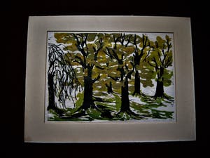 Niet of onleesbaar gesigneerd - 1964 - Expressionistische Gemengde Techniek - potlood-gesigneerd Katz? - kopen? Bied vanaf 1!