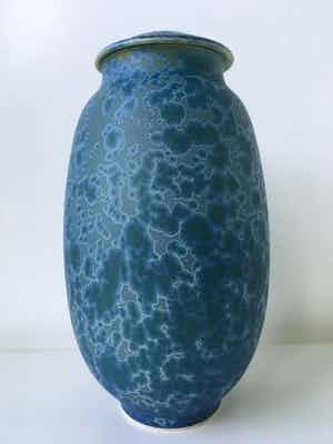 Hein Severijns - blauwe vaas met deksel verkocht voor € 175!