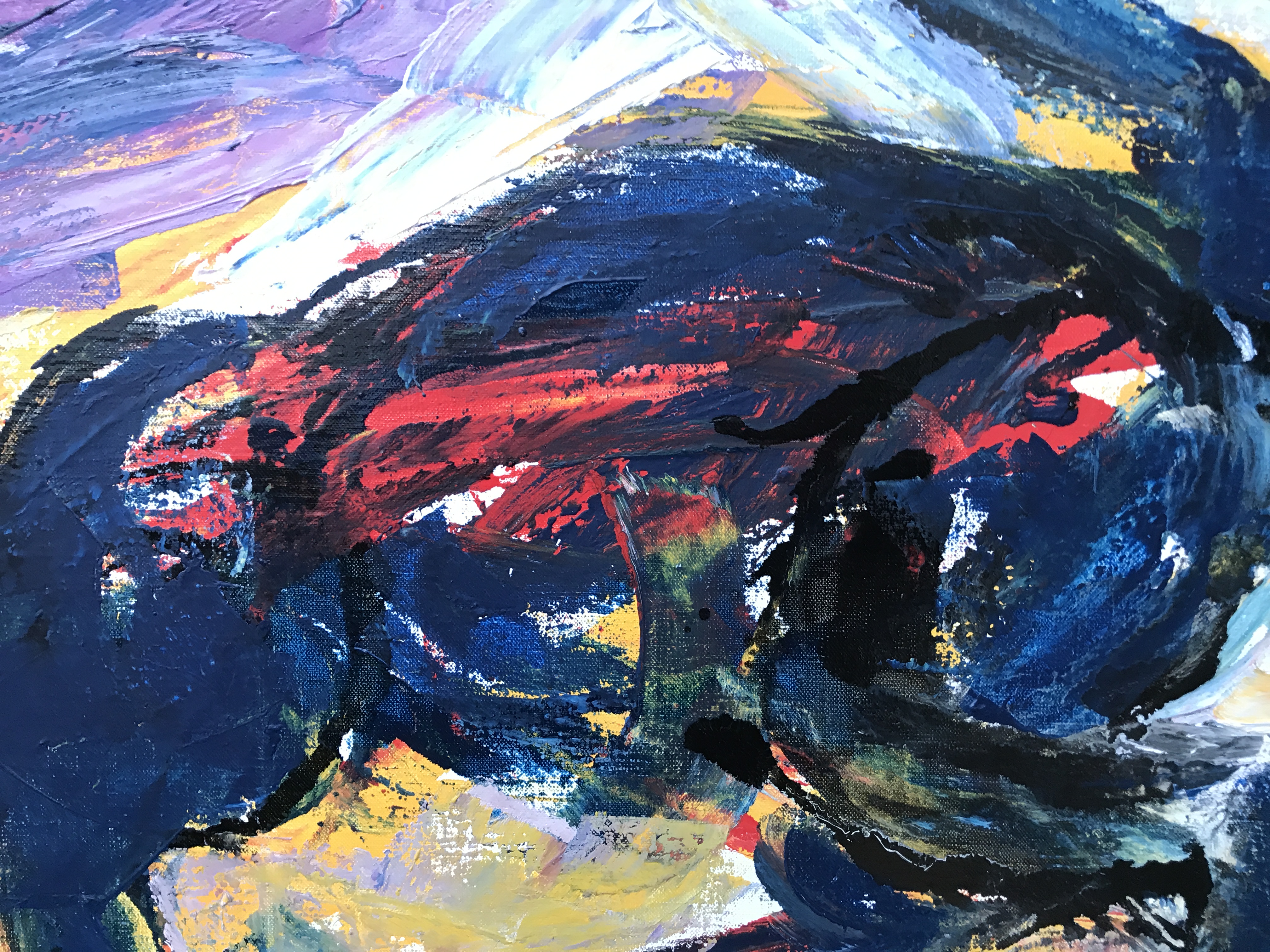 Martin van Wordragen - Schilderij, Sluipende kater 2002 kopen? Bied vanaf 550!
