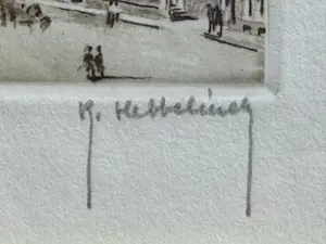 Roger Hebbelinck - Roger Hebbelinck – Grand Place Brussel – handgekleurd – gesigneerd – 44/100 kopen? Bied vanaf 120!