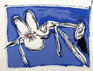 Johan Claassen - kleurenzeefdruk - 'Liggend naakt' - 1986 kopen? Bied vanaf 50!