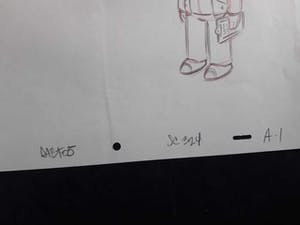 Matt Groening - originele productie tekening, The Simpsons, personage kopen? Bied vanaf 1!