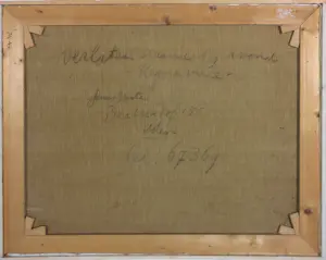 Janus Nuiten - Olieverf op doek, Verlaten strand bij avond - Ingelijst kopen? Bied vanaf 50!