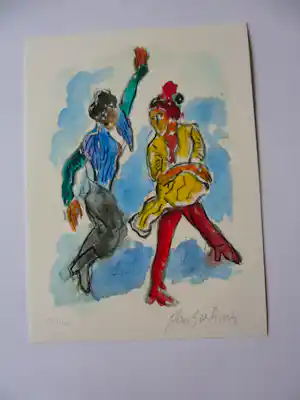 Jan Sierhuis - Piezo/zeefdruk , Titel: Flamenco verkauft für € 40!