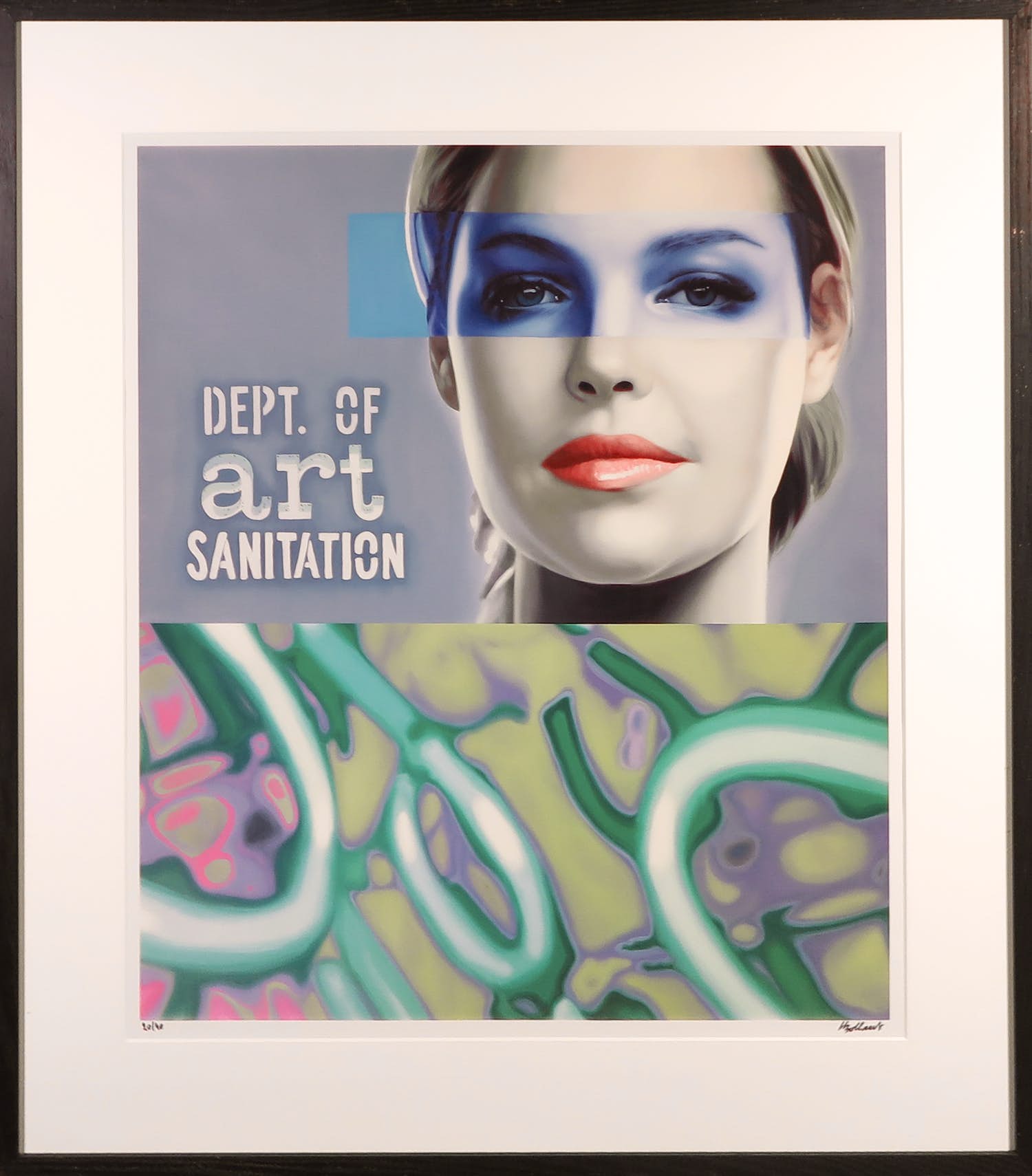 Jan Bollaert - Lambdaprint, Dept of Art Sanitation - Ingelijst verkocht voor € 35!