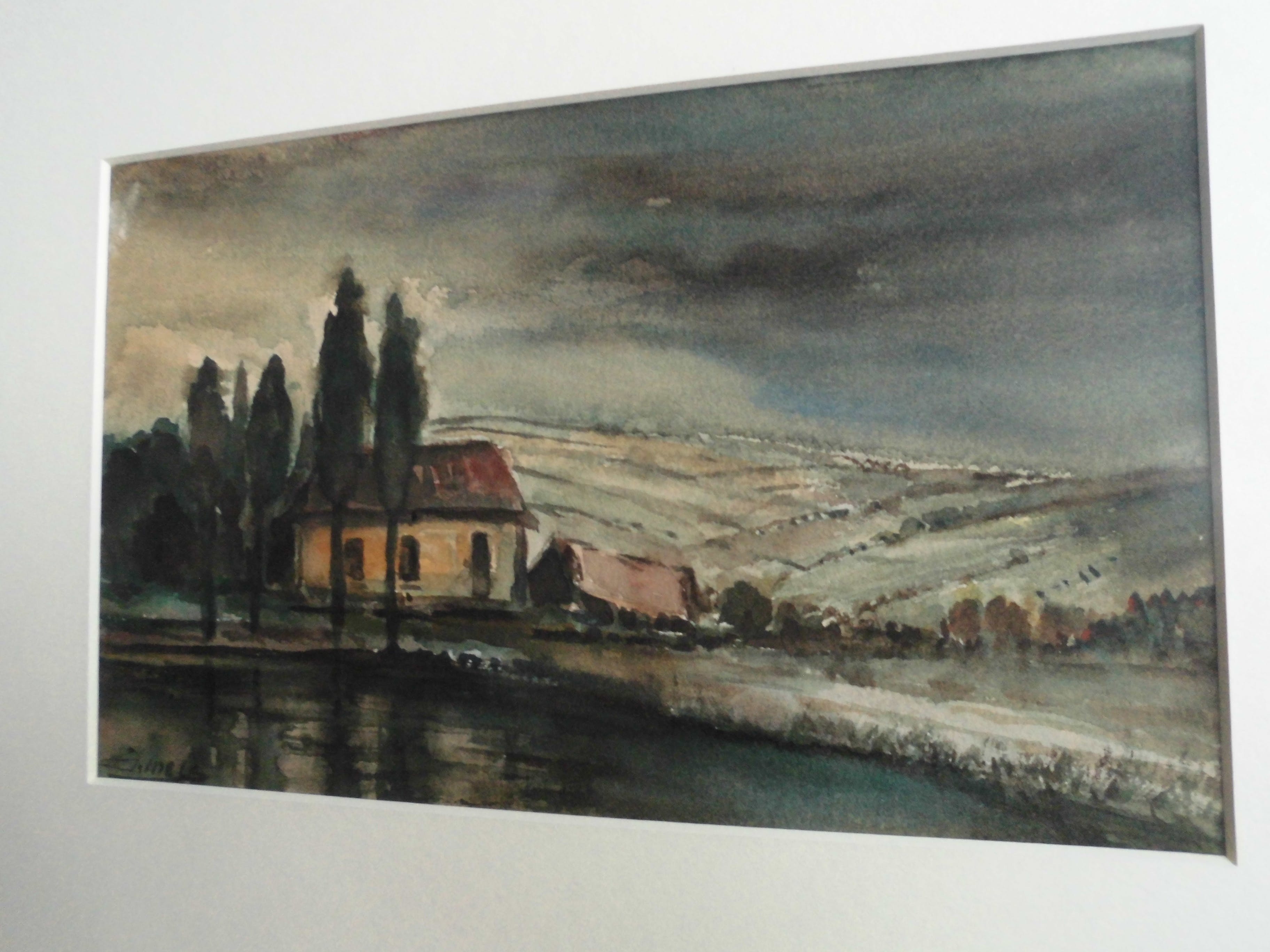 Jacques Mels - Aquarel - Landschap kopen? Bied vanaf 45!