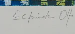 Elfriede Otto - Kleurenets, Sternzeichen Waage - Ingelijst kopen? Bied vanaf 1!