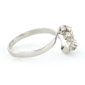 14k witgouden ring bezet met briljant geslepen diamant tot. 0,25ct kopen? Bied vanaf 325!