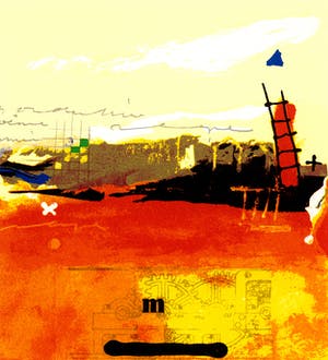 Theo Koster - Rode Compositie kopen? Bied vanaf 25!