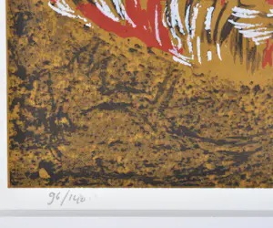 Frank van Hemert - Zeefdruk - Gesigneerd - Ingelijst - 38x37 cm - 1991 kopen? Bied vanaf 70!