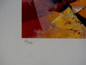 John Noy - Zeefdruk: geometrische compositie kopen? Bied vanaf 50!