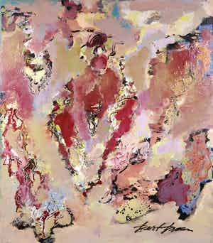 Bert Braam - Acryl op paneel, Splendid 2 verkocht voor € 50!