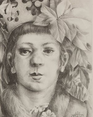 Wout van Vliet - Bladeren met kroon, 1975, 9/20 - Litho op papier - BKR Weesp kopen? Bied vanaf 20!