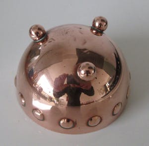 Niet of onleesbaar gesigneerd - Rood koperen art deco hand gehamerde rookset kopen? Bied vanaf 10!