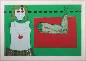 Joyce Graafhuis - Zeefdruk, Bewapening - Ingelijst (Groot!) kopen? Bied vanaf 1!