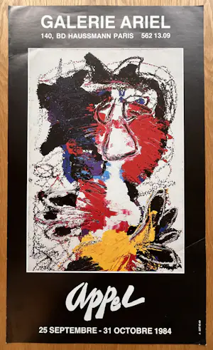 Karel Appel - Mooie tentoonstellingsaffiche - Galerie Ariel Paris - 1984 kopen? Bied vanaf 35!