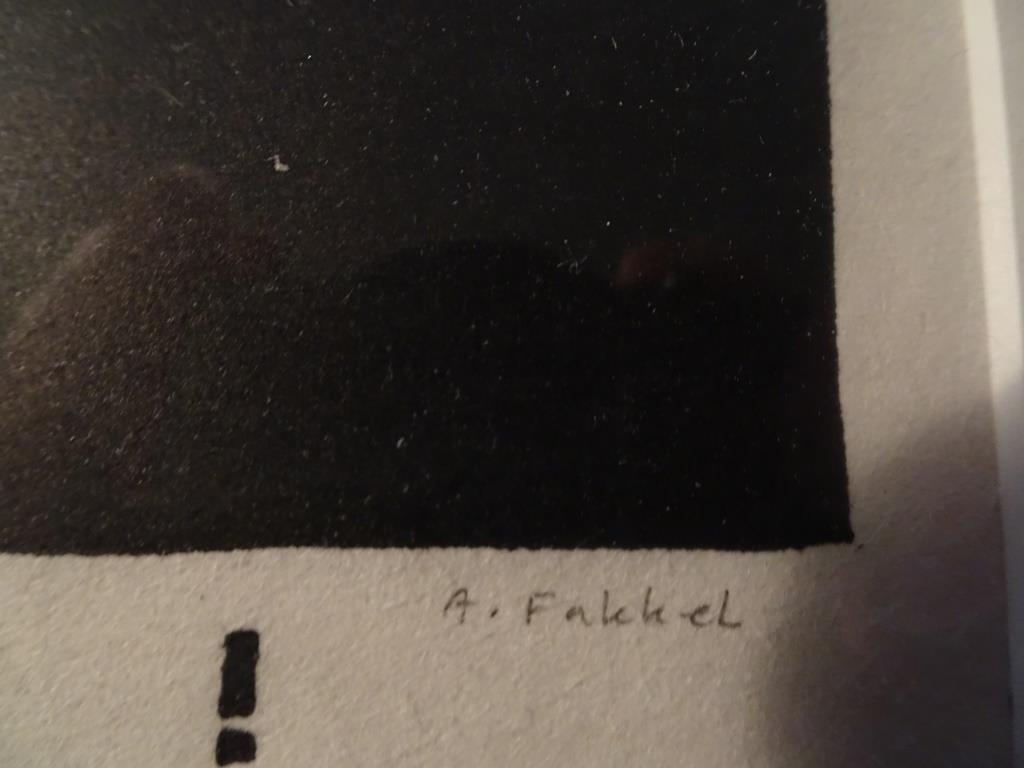 Arjenne Fakkel - Houtdruk We moeten de computer uit. Ze zijn boven bezig. kopen? Bied vanaf 1!