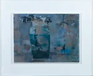 Jan Miechels - Acryl op paneel, Kruik met viooltjes - Ingelijst verkauft für € 54!