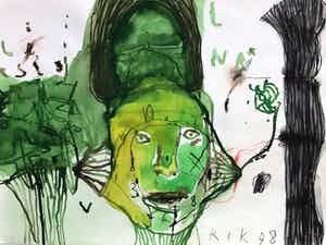 Rik van Iersel - zonder titel 1998 verkocht voor € 595!