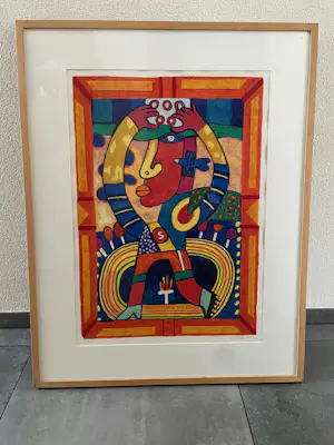 Clemens Briels - Zeefdruk Nr. 194 - The closing of the - Ingelijst kopen? Bied vanaf 150!