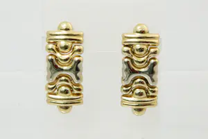 Acheter17 - Zo goed als nieuw paar 18krt bicolor gouden -flexibele schakel- oorstekers? Enchérissez de 350!