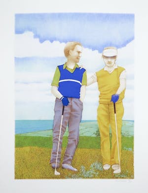 Aat Verhoog - Litho, About golf kopen? Bied vanaf 1!