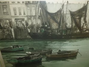 Roger Hebbelinck - Havenzicht en Goes,gehandtekend en genummerd in potlood. kopen? Bied vanaf 25!