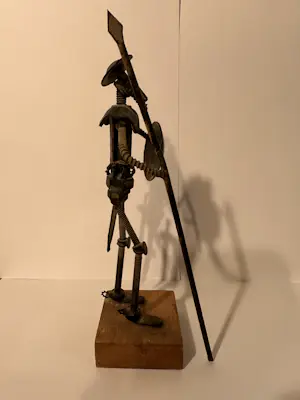 Niet of onleesbaar gesigneerd - Don Quichot figurine in Folk-Art stijl/Nuts & Bolts kopen? Bied vanaf 1!