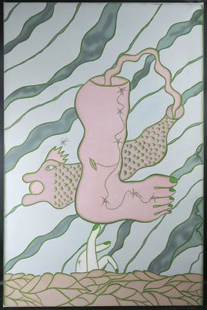 IGAK Murniasih - Olieverf op doek, Kutulong di Kau Supaya Tidak Jatuh (Groot) kopen? Bied vanaf 1000!