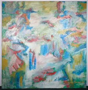 Angelos Tassopoulos - Olieverf op doek, Abstracte compositie - Zeer groot kopen? Bied vanaf 700!