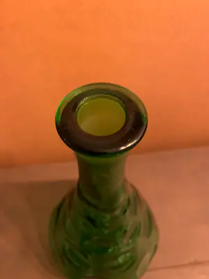 Empoli Glas - Vintage dimpled green kristallen wijnkaart, Empoli ‘Genie’ bottle. kopen? Bied vanaf 55!