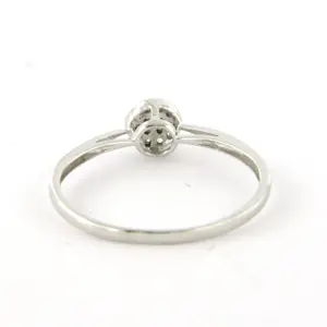 18k witgouden ring met single cut geslepen diamant tot. 0.05ct – F/G - VS/SI kopen? Bied vanaf 150!