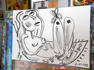 Annelies van Biesbergen - Girl with Butterfly kopen? Bied vanaf 15!