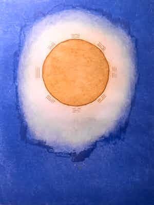 Jan Montyn - Cel Therapie - Zeefdruk, Ingelijst verkocht voor € 150!