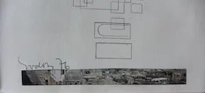 Siep van den Berg - collage/pentekening - 1976 kopen? Bied vanaf 75!